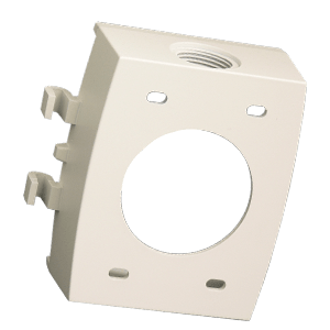 EX- 600BB  aluminum back box bracket can be used on ceiling  or wall to provide a secure mounting point  for COR-600HIM cameras