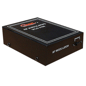 this RF modulator to broadcast a security camera audio/video feed over a TV network