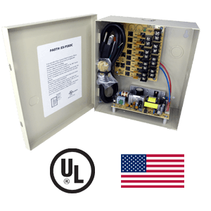 12VDC Power supply, 8  Channels