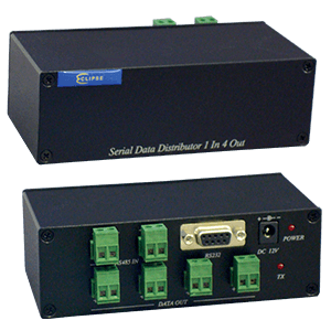  provide a way to take a single input signal (in RS232 or RS485 format) and duplicate and distribute it across multiple outputs simultaneously