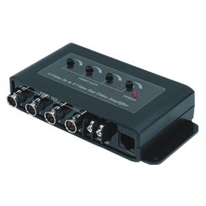  video balun has 4 channels, connects BNC to coaxial cable, and has a filtered serial data line