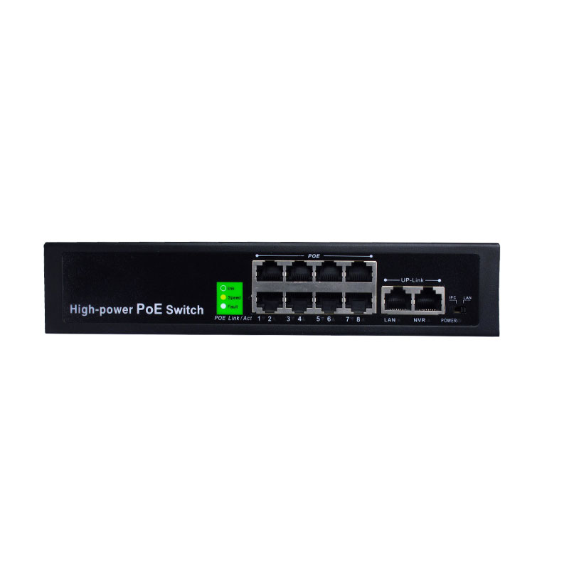 8 Port 100M PoE Ethernet Switch with Port protection	 