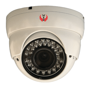 Waterproof (IP68) CCTV with a 1/3" CCD video sensor and GEN III image processer. Hardened dome with anti-tamper features.